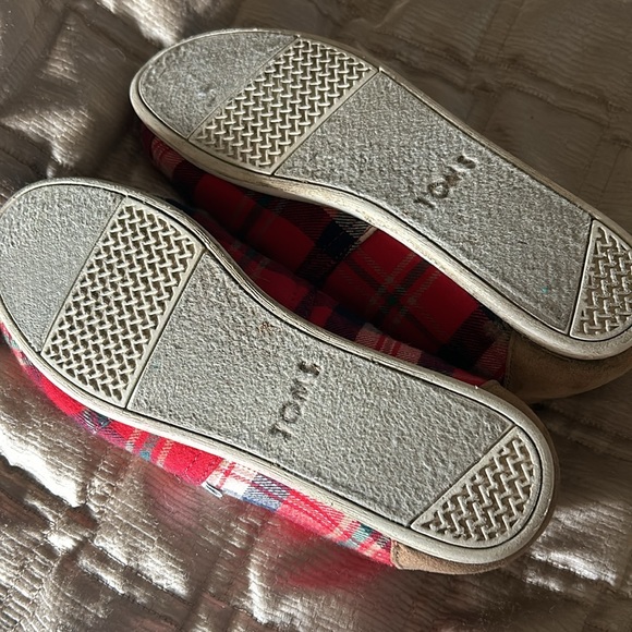 Toms plaid Sherpa lined slip-ons - Picture 4 of 5